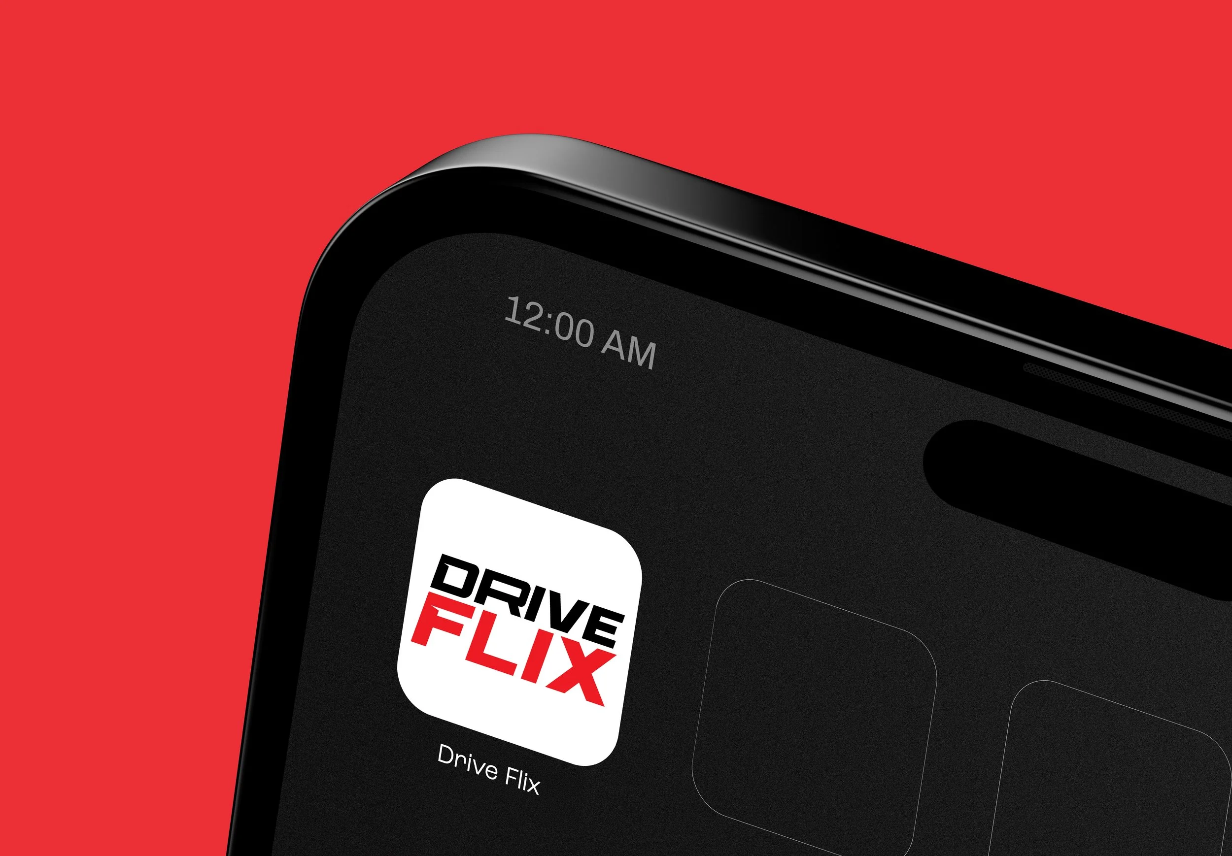 Drive Flix app icon design