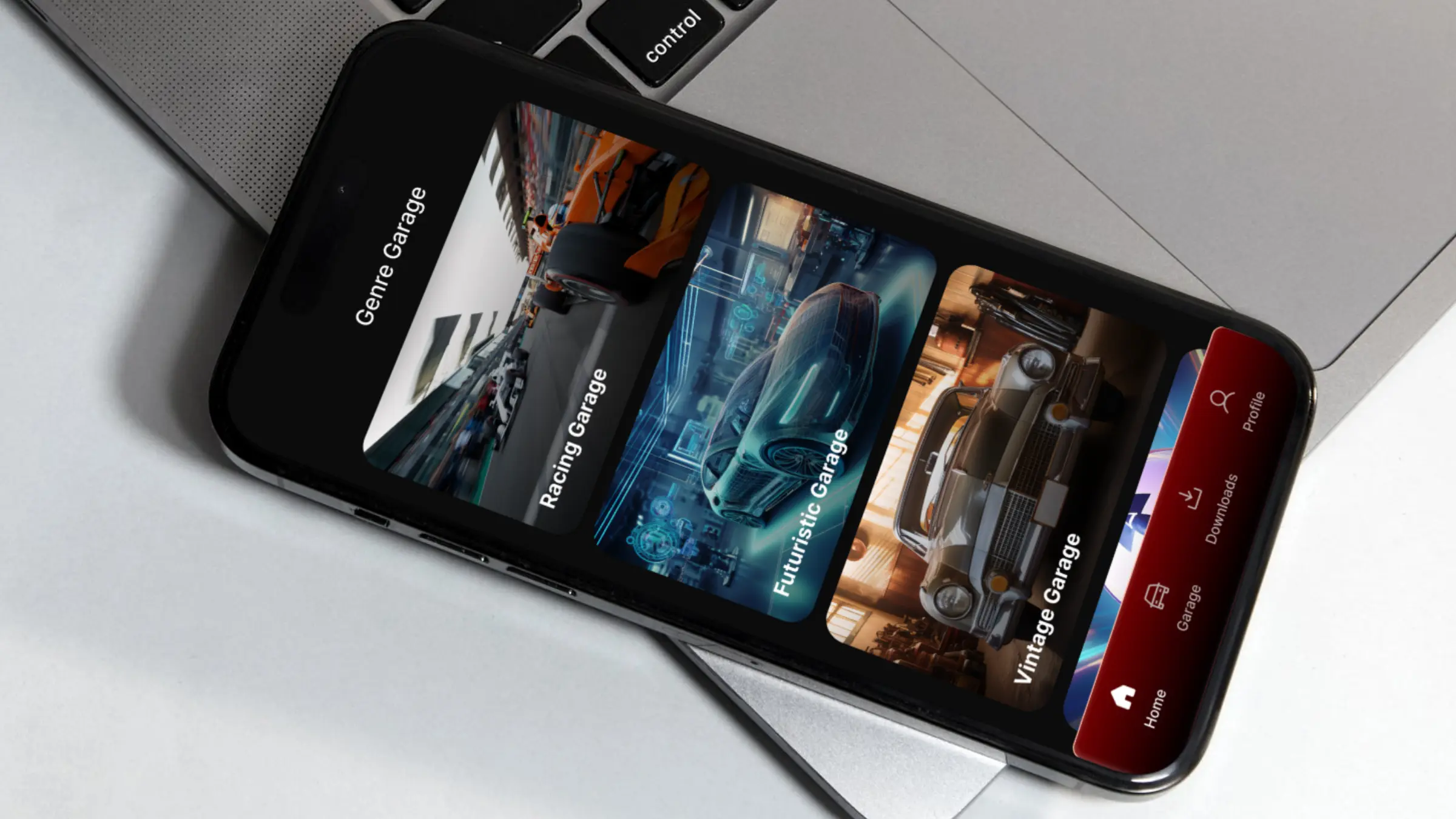 Drive Flix marketing composition showcasing brand and interface