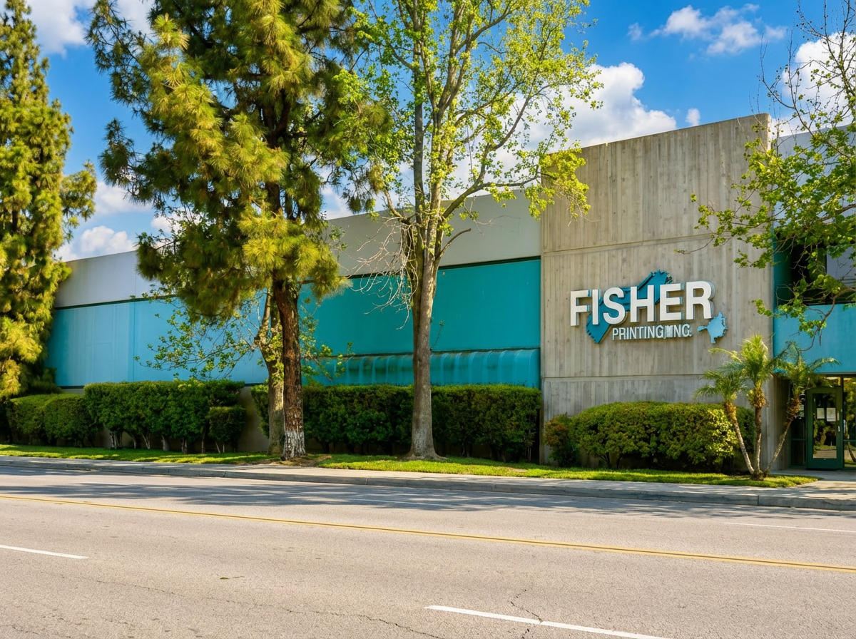 Fisher Printing Inc. exterior in Orange, California