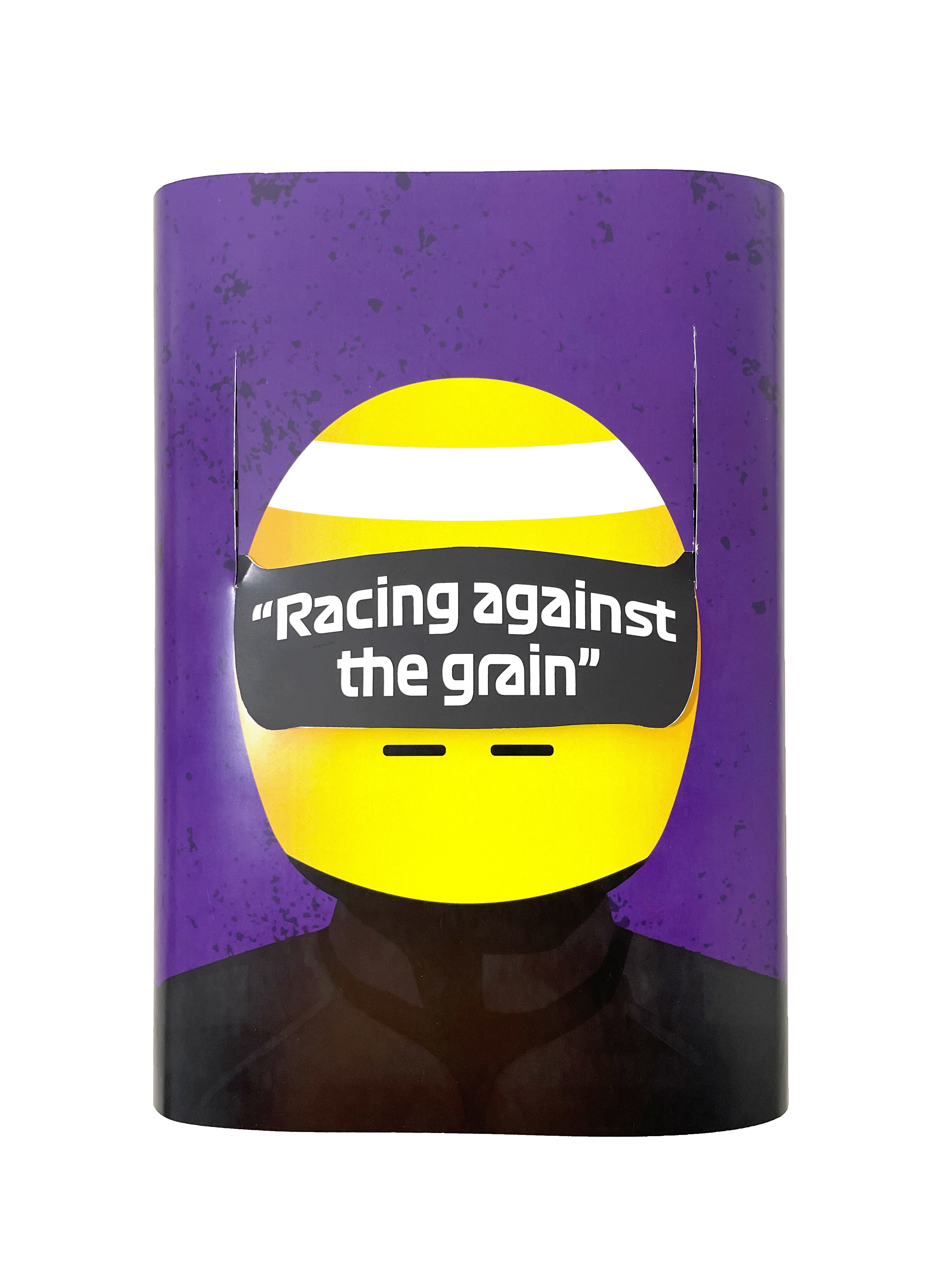 Lewis Hamilton book jacket with visor down