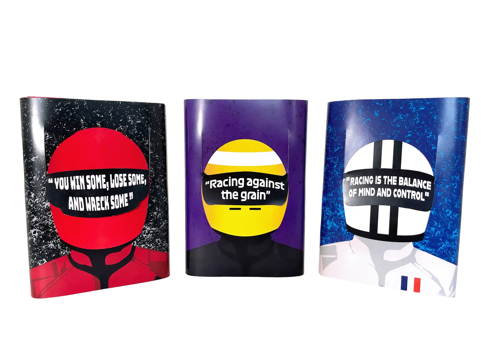 All book jackets with visor down