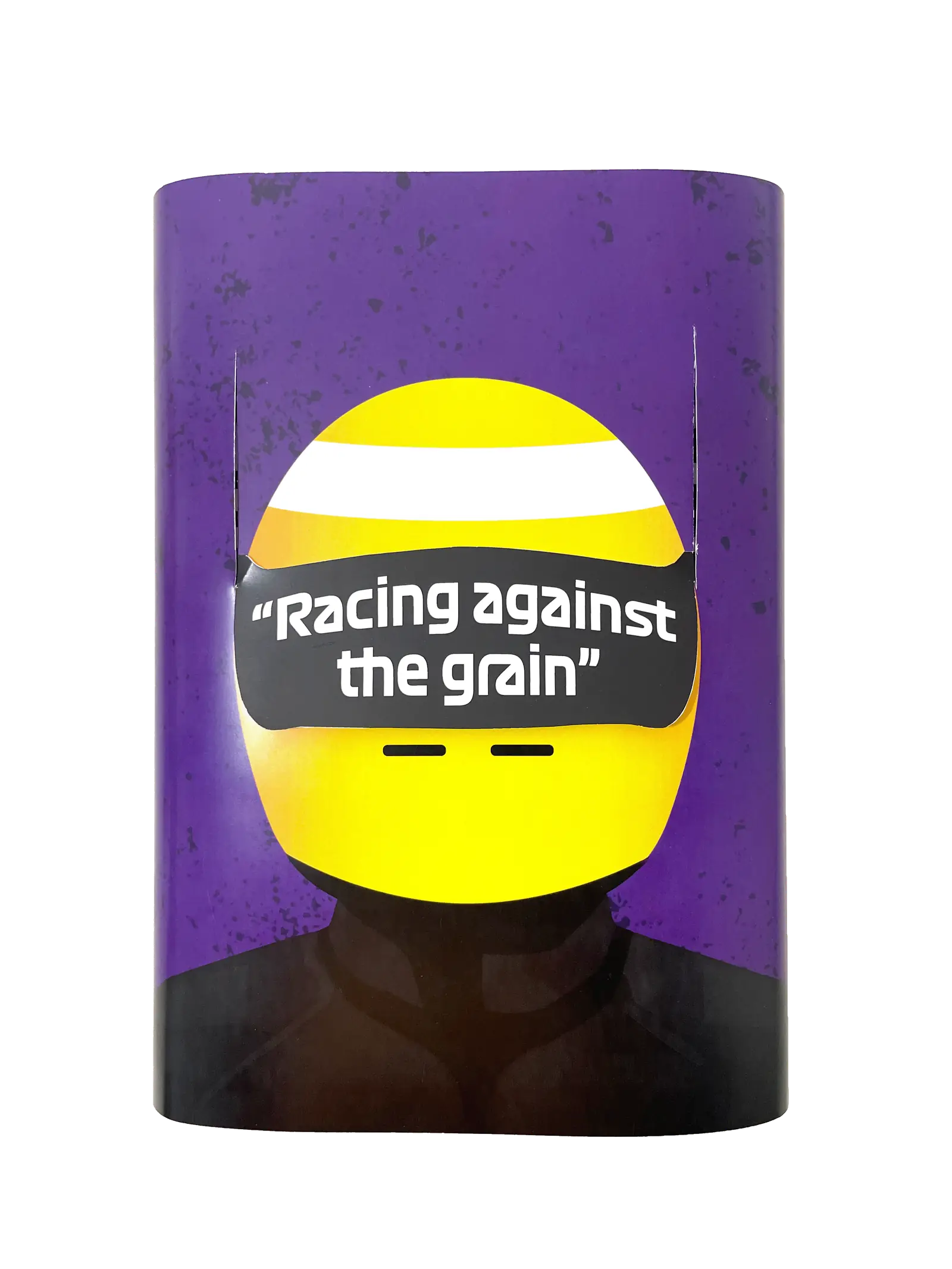Lewis Hamilton book jacket with visor down