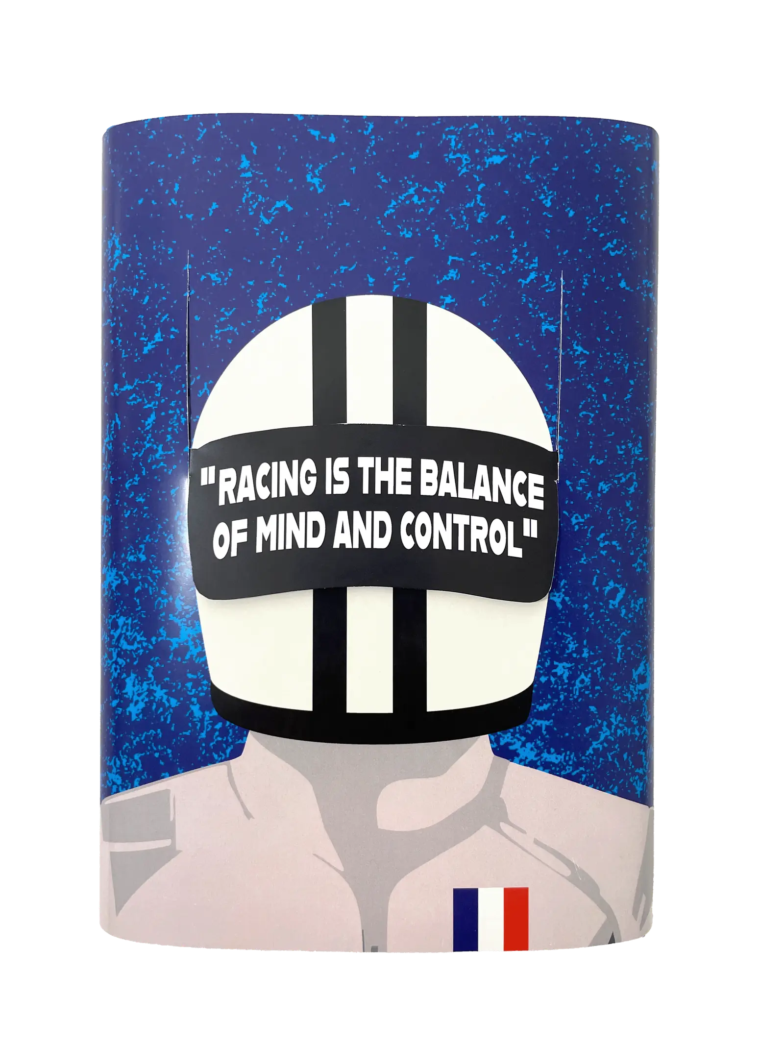 Steve McQueen book jacket with visor down