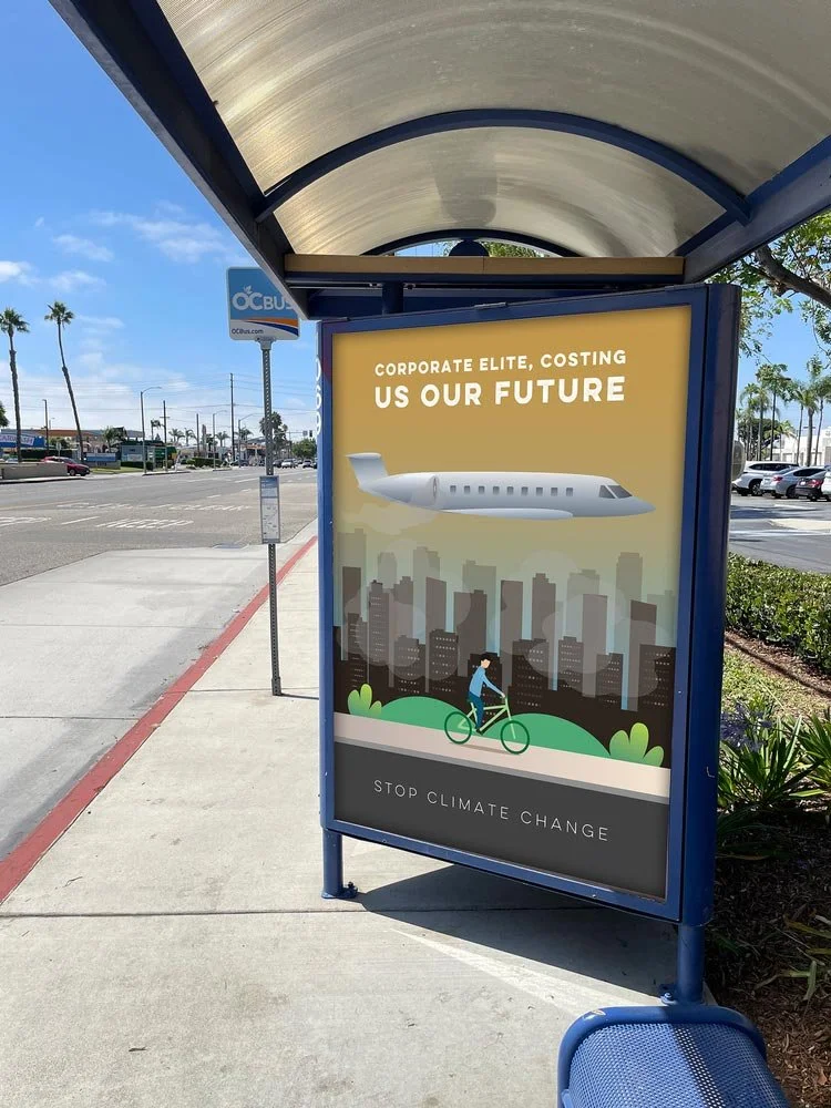 Climate change concept poster series