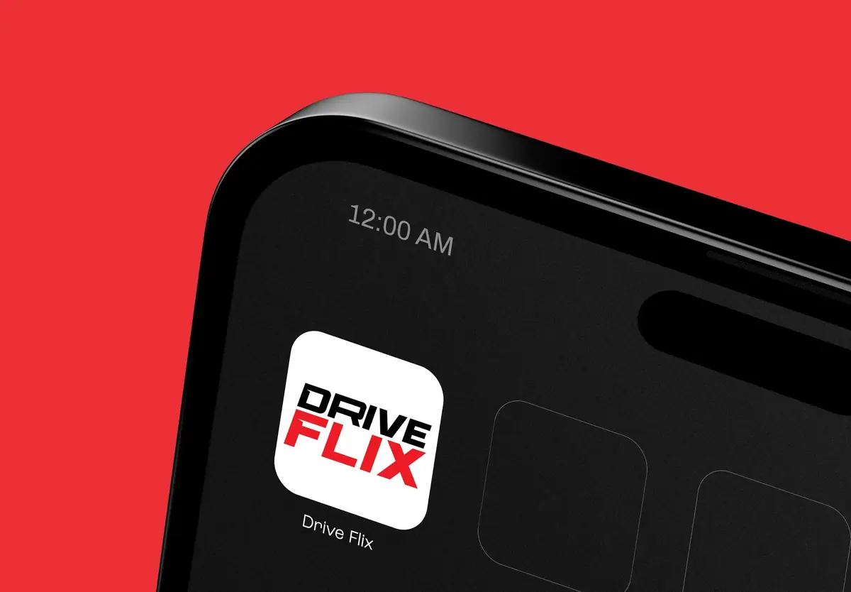 Drive Flix — streaming UI concept for automotive enthusiasts