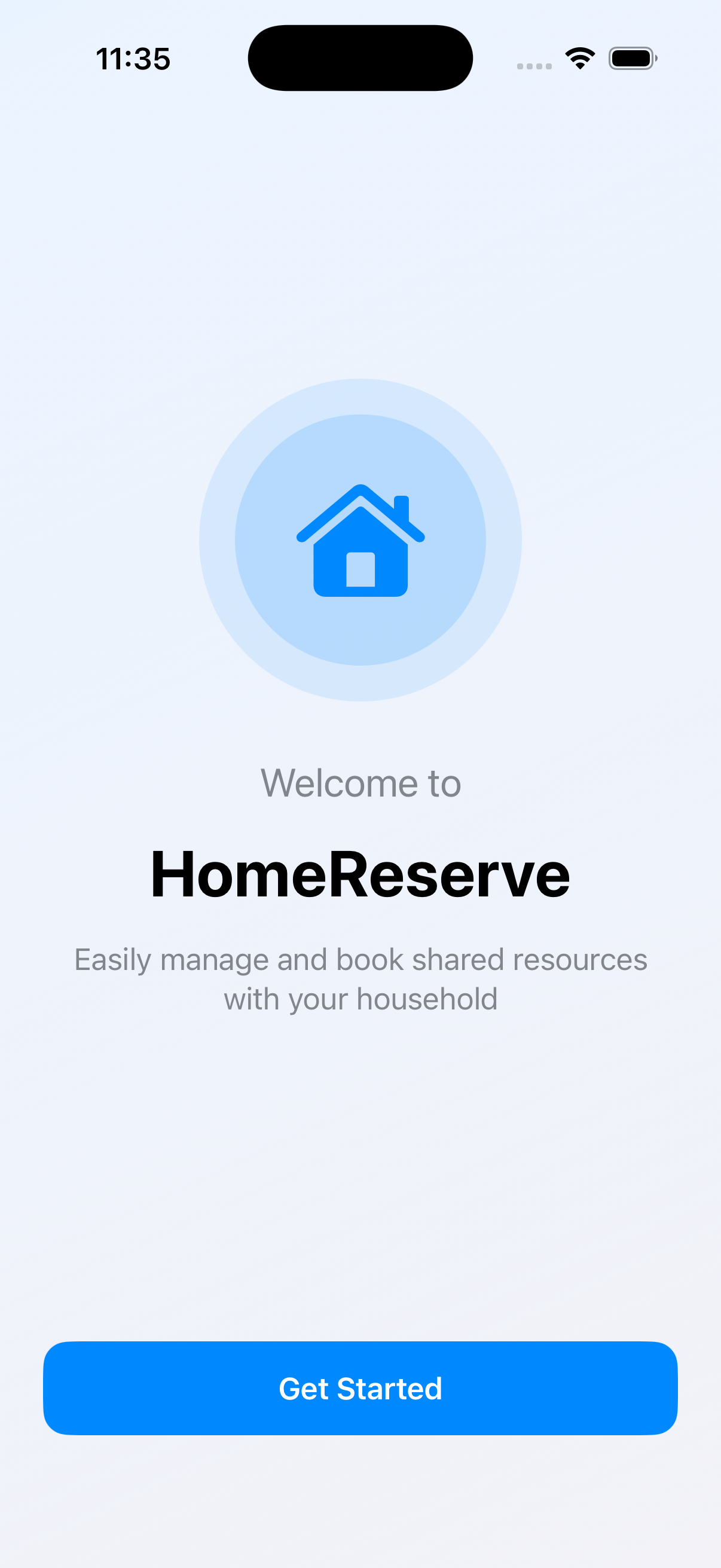 Your Space — HomeReserve iOS app in development